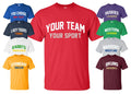 Custom T-Shirts Sports Team With Your Text And Number Available in Sizes S to 5XL
