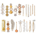 20 PCS Hair Accessories for Decorative Party Wedding, Pearl Hair Clips Set Fashion Korean Acrylic Resin Hair Barrettes, Bobby Pins Hairpins for Women and Ladies Girls Headwear Styling Tools