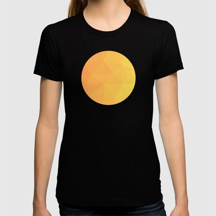 Geometric Summer Casual T-Shirt Black